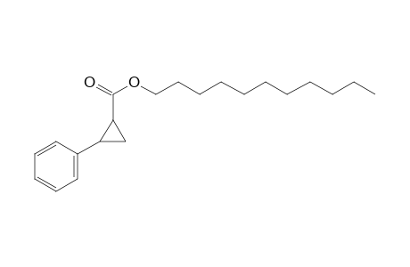 Cyclopropanecarboxylic acid, trans-2-phenyl-, undecyl ester