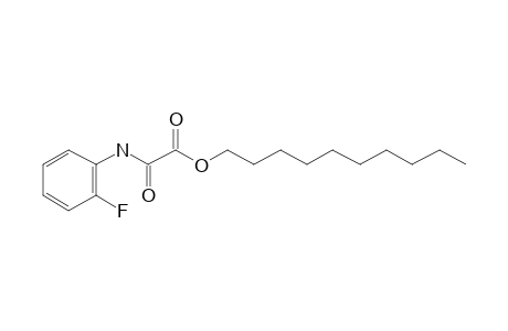 Oxalic acid, monoamide, N-(2-fluorophenyl)-, decyl ester