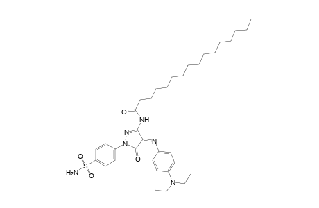 N-{4-[p-(diethylamino)phenylimino]-5-oxo-1-(p-sulfamoylphenyl)-2-pyrazolin-3-yl]hexadecanamide