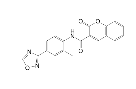 2H-1-Benzopyran-3-carboxamide, N-[2-methyl-4-(5-methyl-1,2,4-oxadiazol-3-yl)phenyl]-2-oxo-