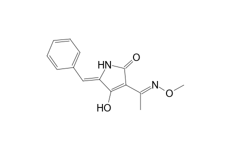 (Z)-5-benzylidene-4-hydroxy-3-((E)-1-(methoxyimino)ethyl)-pyrroline-2-one