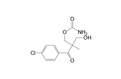 1-Propanone, 3-[(aminocarbonyl)oxy]-1-(4-chlorophenyl)-2-(hydroxymethyl)-2-methyl-