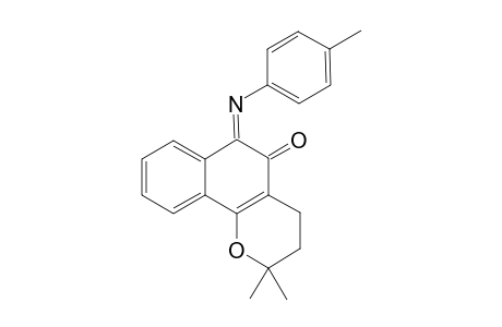 2,2-Dimethyl-(Z)-6-(4-methylphenylimino)-3,4,5,6-tetrahydro-2H-naphtho[1,2-b]oxin-5-one