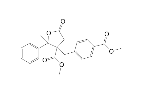 Methyl 3-(4-methoxycarbonylbenzyl)-2-methyl-5-oxo-2-phenyltetrahydrofuran-3-carboxylate