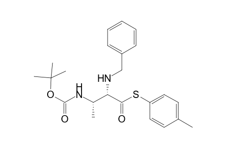 S-(4'-tolyl) (2S,3S)-3-(tert-butoxycarbonylamino)-2-benzylamino)butanethioate