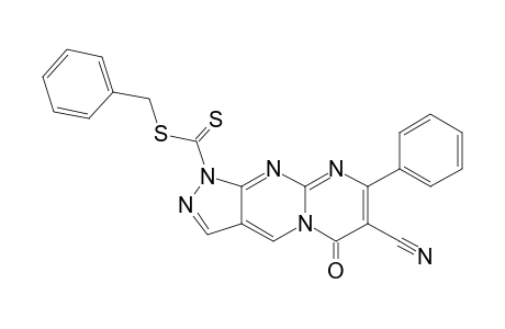 Benzyl 7-cyano-6-oxo-8-phenylpyrazolo[3,4-d]pyrimido[1,2-a]pyrimidine-1(6H)-carbodithioate