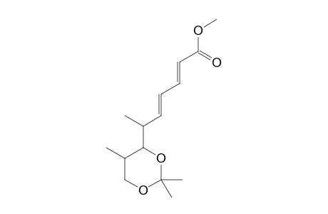 6-(2,2,5-Trimethyl-[1,3]dioxan-4-yl)-hepta-2,4-dienoic acid, methyl ester