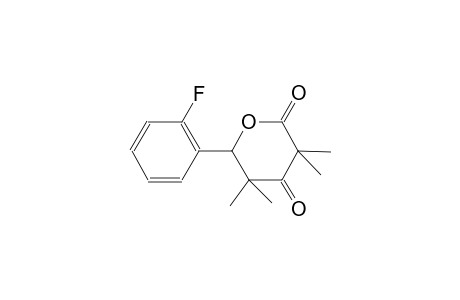 2H-Pyran-2,4(3H)-dione, dihydro-3,3,5,5-tetramethyl-6-(2-fluorophenyl)-