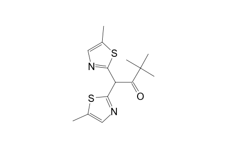 2-Butanone, 3,3-dimethyl-1,1-bis(5-methyl-2-thiazolyl)-