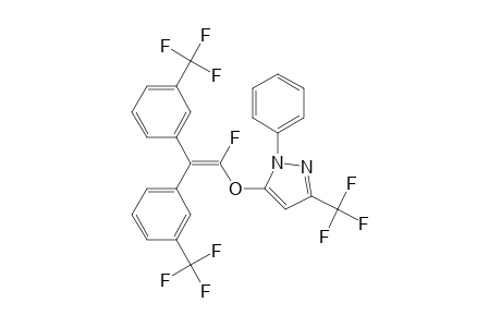 5-((1-fluoro-2,2-bis(3-(trifluoromethyl)phenyl)vinyl)oxy)-1-phenyl-3-(trifluoromethyl)-1H-pyrazole