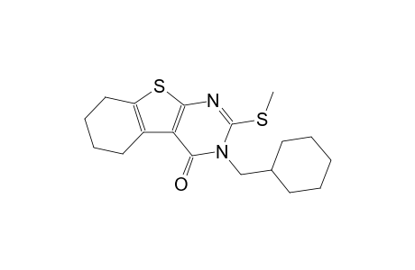 3-(cyclohexylmethyl)-2-(methylsulfanyl)-5,6,7,8-tetrahydro[1]benzothieno[2,3-d]pyrimidin-4(3H)-one