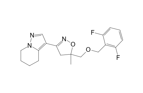 3-[5-(2,6-Difluoro-benzyloxymethyl)-5-methyl-4,5-dihydro-isoxazol-3-yl]-4,5,6,7-tetrahydro-pyrazolo[1,5-a]pyridine