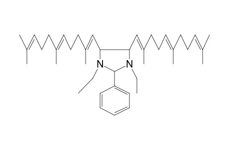 1,3-Diethyl-2-phenyl-4,5-bis-(2,6,10-trimethyl-undeca-1,5,9-trienyl)-imidazolidine