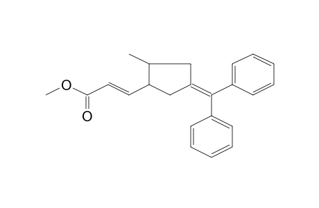 Propenoic acid, 3-(4-diphenylmethylene-2-methylcyclopentyl)-, methyl ester