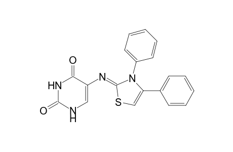 (Z)-5-((3,4-Diphenylthiazol-2(3H)-ylidene)amino)pyrimidine-2,4(1H,3H)-dione