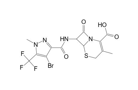 7-({[4-bromo-1-methyl-5-(trifluoromethyl)-1H-pyrazol-3-yl]carbonyl}amino)-3-methyl-8-oxo-5-thia-1-azabicyclo[4.2.0]oct-2-ene-2-carboxylic acid