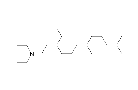 (E)-N,N,3-triethyl-7,11-dimethyldodeca-6,10-dien-1-amine