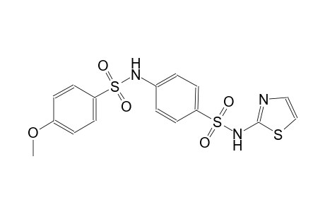 4-methoxy-N-{4-[(1,3-thiazol-2-ylamino)sulfonyl]phenyl}benzenesulfonamide