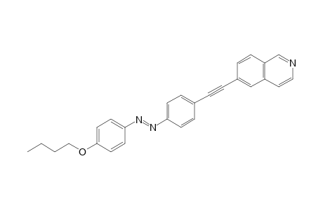 6-[4-(4-Butoxyphenylazo)phenylethynyl]isoquinoline