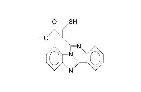 6-(1-Mercaptomethyl-1-methoxycarbonyl-ethyl)-benzimidazo(1,2-C)quinazoline