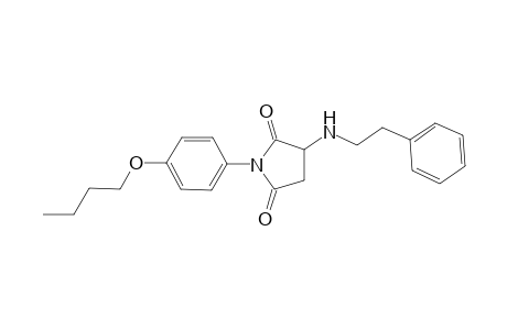 1-(4-Butoxyphenyl)-3-[(2-phenylethyl)amino]-2,5-pyrrolidinedione