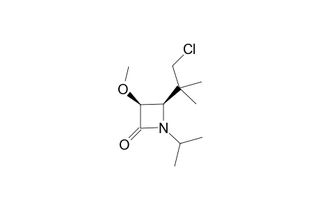 CIS-4-[(2-CHLORO-1,1-DIMETHYL)-ETHYL]-1-ISOPROPYL-3-METHOXY-AZETIDIN-2-ONE