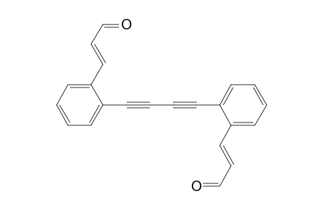 2-Propenal, 3,3'-(1,3-butadiyne-1,4-diyldi-2,1-phenylene)bis-, (E,E)-