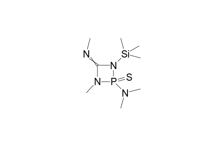 rac-2-Dimethylamino-1-methyl-4-methylimino-3-trimethylsilyl-1,3-diaza-2lambda(4)-phosphetidin-2-thione