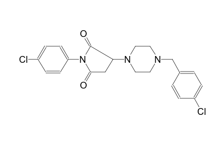 3-[4-(4-chlorobenzyl)-1-piperazinyl]-1-(4-chlorophenyl)-2,5-pyrrolidinedione