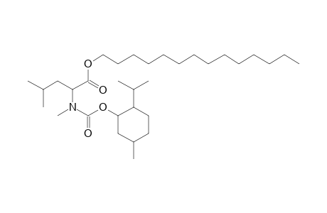 L-Leucine, N-methyl-N-((1R)-(-)-menthyloxycarbonyl)-, tetradecyl ester