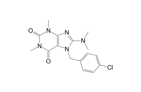 7-(4-chlorobenzyl)-8-(dimethylamino)-1,3-dimethyl-3,7-dihydro-1H-purine-2,6-dione