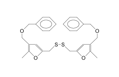 1,2-Bis(4-benzyloxymethyl-5-methyl-2-furanylmethyl)-disulfur