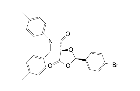 (4-r,3-t,6-t)-2-Aza-5,7-dioxa-2,3-bis(p-methylphenyl)-6-(4'-bromophenyl)-spiro[3.4]octane-1,8-dione