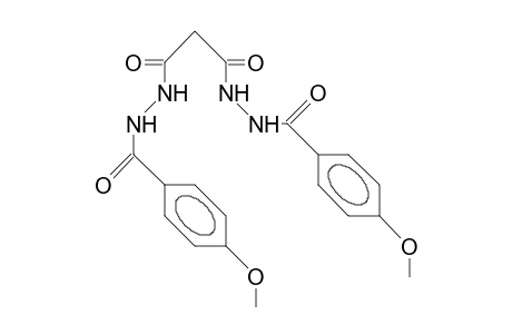 N,N'-Bis(4-anisoyl)-malonic-acid, dihydrazide