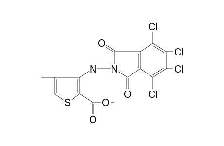 4-methyl-3-[(3,4,5,6-tetrachlorophthalimido)amino]-2-thiophenecarboxylic acid, methyl ester