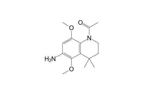 1-(5,8-Dimethoxy-4,4-dimethyl-6-amino-3,4-dihydroquinolin-1(2H)-yl)ethanone