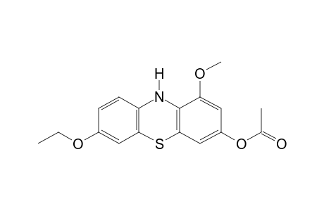 7-ethoxy-1-methoxyphenothiazin-3-ol, acetate(ester)