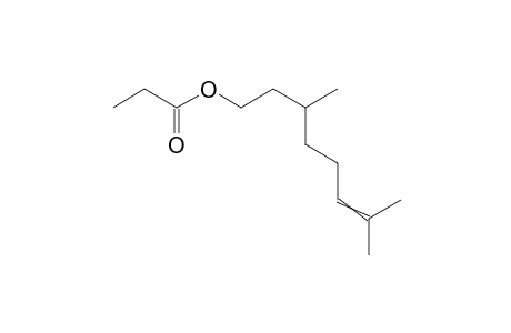 6-Octen-1-ol, 3,7-dimethyl-, propanoate