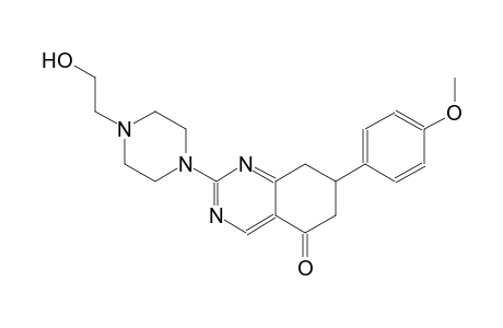 2-[4-(2-hydroxyethyl)-1-piperazinyl]-7-(4-methoxyphenyl)-7,8-dihydro-5(6H)-quinazolinone