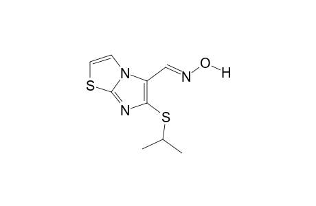 6-(ISOPROPYLTHIO)IMIDAZO[2,1-b]THIAZOLE-5-CARBOXALDEHYDE, OXIME