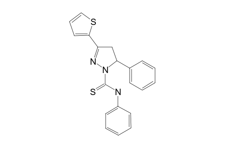 1-N-Phenylthiocarbamoyl-3-(2-thienyl)-5-phenyl-2-pyrazoline