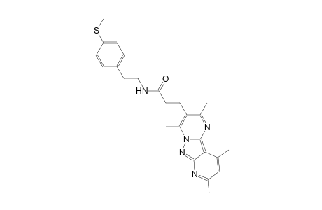 pyrido[2',3':3,4]pyrazolo[1,5-a]pyrimidine-3-propanamide, 2,4,8,10-tetramethyl-N-[2-[4-(methylthio)phenyl]ethyl]-