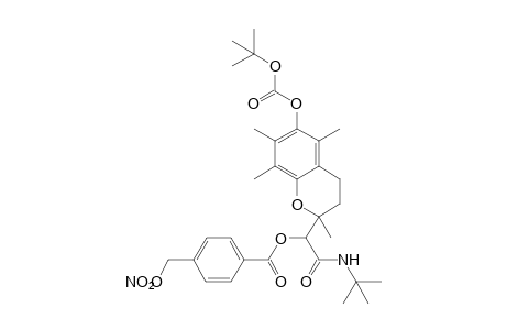 1-[6-(tert-butoxycarbonyl)oxy-2,5,7,8-tetramethylchroman-2-yl]-1-[(tert-butylamino)carbonyl]methyl 4-(nitrooxymethyl)benzoate