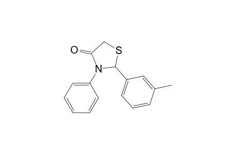 2-(3-Methylphenyl)-3-phenyl-1,3-thiazolidin-4-one