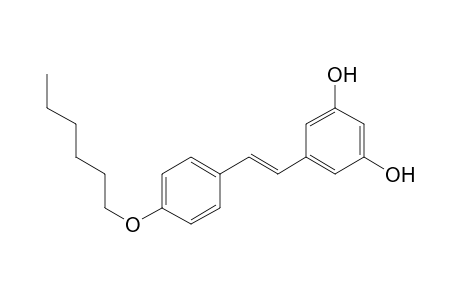 (E)-1-[4-(Hexyloxy)phenyl]-2-(3,5-dihydroxyphenyl)ethene