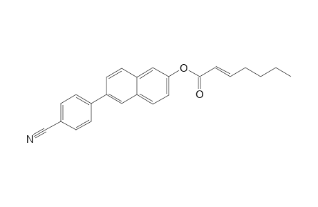 2-Heptenoic acid, [6-(4-cyanophenyl)2-naphthyl] ester