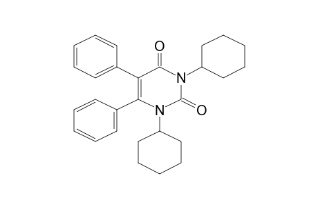 1,3-Dicyclohexyl-5,6-diphenyl-2,4(1H,3H)-pyrimidinedione