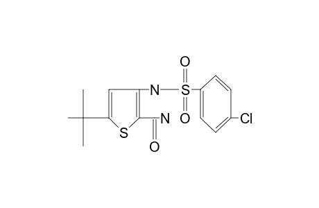 5-tert-butyl-3-(p-chlorobenzenesulfonamido)-2-thiophenecarboxamide