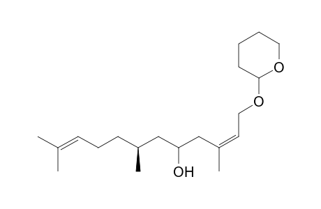 (7S)-3,7,11-Trimethyl-1-tetrahydropyranoxy-5-hydroxy-2Z,10E-dodecadiene