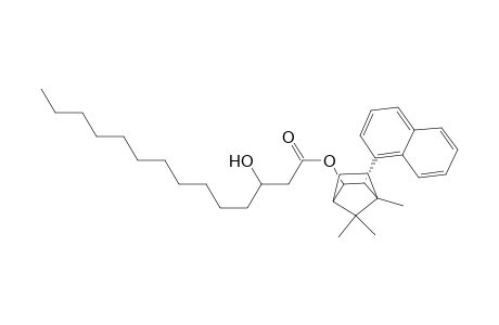 4,7,7-trimethyl-3-exo-(1-naphthyl)bicyclo[2.2.1]heptan-2-yl 3(S)-hydroxytetradecanoate